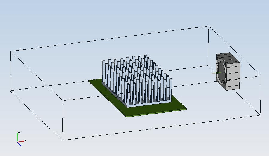 双热阻封装算例几何模型
